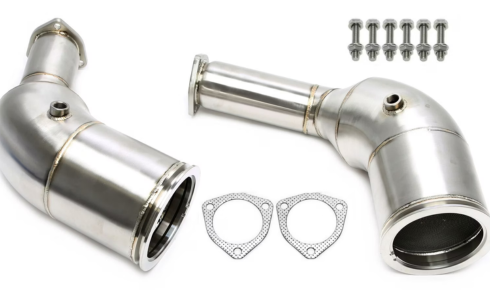 audi rs6 c8 downpipes catless and catted